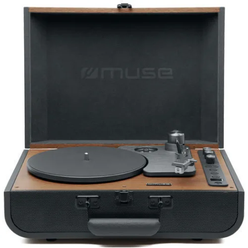 Muse MT-208AΤ Πικάπ με Ενσωματωμένα Ηχεία Μαύρο