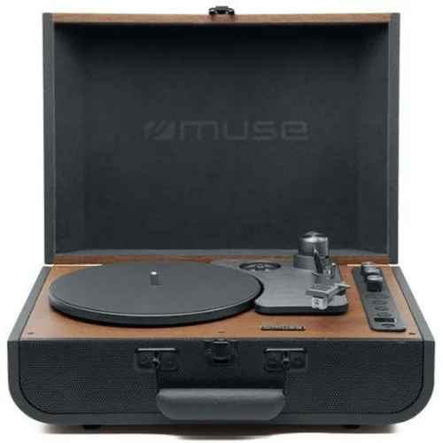 Muse MT-208AΤ Πικάπ με Ενσωματωμένα Ηχεία Μαύρο