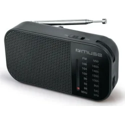 Ραδιόφωνο M-025R MUSE Μπαταρίας Γκρί Αναλογικό