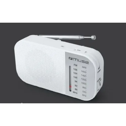 Muse M-025 RW Φορητό Ραδιόφωνο Μπαταρίας Λευκό