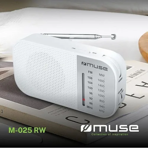 Muse M-025 RW Φορητό Ραδιόφωνο Μπαταρίας Λευκό