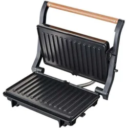 Τοστιέρα Panini PRPT-40492 Primo Αντικολλητικές πλάκες 1000W Wooden-Μαύρη