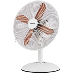 Ανεμιστήρας Επιτραπέζιος PRΤF-80621 Primo 12'' 30εκ. Λευκό - Ξύλο