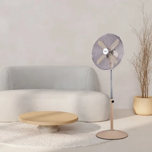 Primo PRSF-80573 Ανεμιστήρας Ορθοστάτης 50W Διαμέτρου 40cm ΜπεζΚωδικός: 800573
