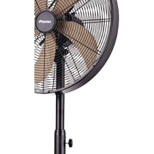 Ανεμιστήρας Ορθοστάτης PRSF-80580 Primo 18'' 45εκ. Μεταλλικός Με Wooden Finish Τρίποδο Μαύρος