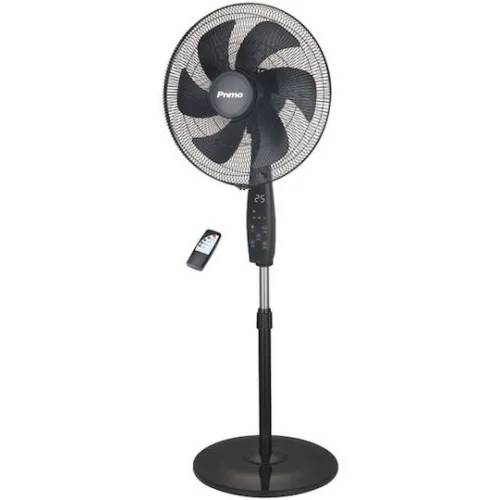 Primo Ανεμιστήρας Ορθοστάτης 40W Διαμέτρου 45.72cm με Τηλεχειριστήριο ΜαύροςΚωδικός: PRSF-80698D