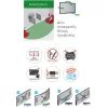 Barkan 3400W Βάση Τηλεόρασης Τοίχου με Βραχίονα έως 65" και 40kg Λευκό