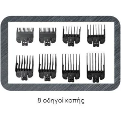 Κουρευτική μηχανή PRΗΤ-40564 PRIMO Επαναφ 180Μ Digital Μαύρη/Τυρκουάζ