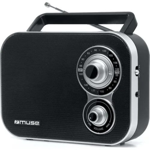 Muse M-051 R Retro Φορητό Ραδιόφωνο Ρεύματος / Μπαταρίας Μαύρο