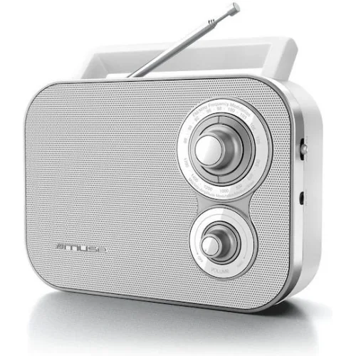 Muse M-051 R Retro Φορητό Ραδιόφωνο Ρεύματος / Μπαταρίας Λευκό