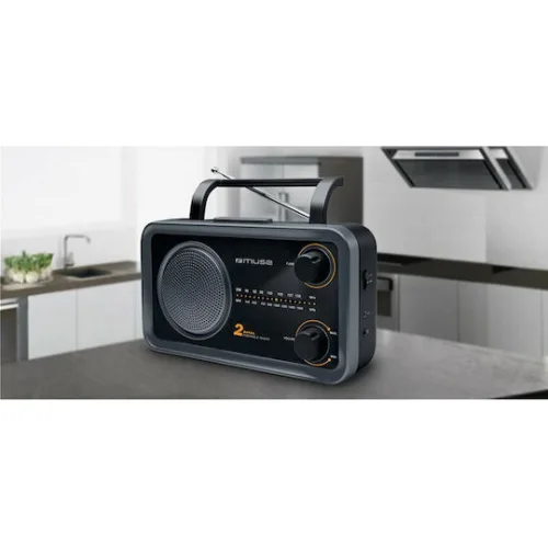 Muse M-06DS Επιτραπέζιο Ραδιόφωνο Ρεύματος / Μπαταρίας Μαύρο