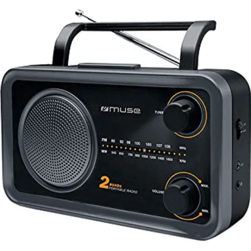 Muse M-06DS Επιτραπέζιο Ραδιόφωνο Ρεύματος / Μπαταρίας Μαύρο
