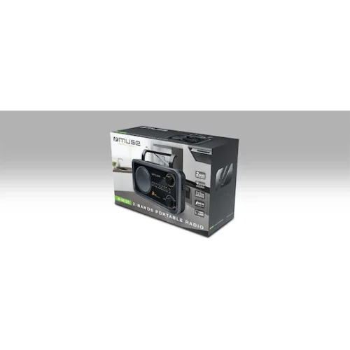 Muse M-06DS Επιτραπέζιο Ραδιόφωνο Ρεύματος / Μπαταρίας Μαύρο