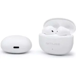 Muse M-270 Earbud Bluetooth Handsfree Ακουστικά με Θήκη Φόρτισης Λευκά