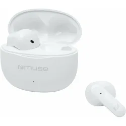 Muse M-270 Earbud Bluetooth Handsfree Ακουστικά με Θήκη Φόρτισης Λευκά