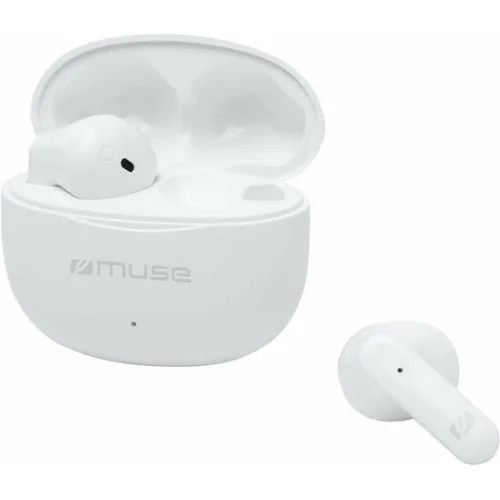 Muse M-270 Earbud Bluetooth Handsfree Ακουστικά με Θήκη Φόρτισης Λευκά