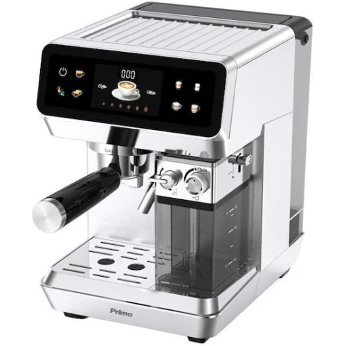 Primo Αυτόματη Μηχανή Espresso 1350W Πίεσης 20bar Ασημί 400574