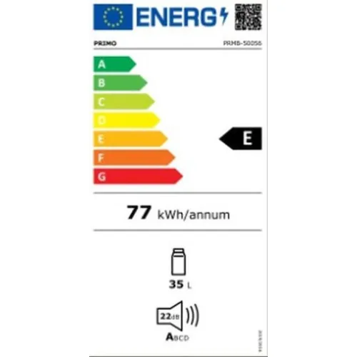 Mini Bar PRMB-50056 Primo 40L Thermoelectric Μονόπορτο Μαύρο