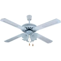 Ανεμιστήρας Οροφής PRCF-80278 Primo 52'' 132εκ. 4Φώτα 4Φτερά Λευκός