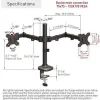 Barkan M142T Βάση Γραφείου για 2 Οθόνες έως 32" με Βραχίονα