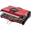 Ψηστιέρα Παραδοσιακή AB661 Primo 1200W 2πλή σχάρα 34X25εκ. Κόκκινη