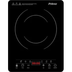 Επαγωγική εστία Μονή PRIC-40300 Primo 2000W Με πάνελ αφής 28Χ35εκ. Υάλινη Μαύρη