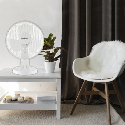 Primo PRTF-805046 Επιτραπέζιος Ανεμιστήρας 40W Διαμέτρου 30cm ΛευκόςΚωδικός: 800546