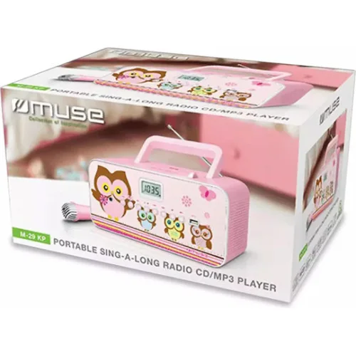 Ραδιόφωνο Cd-Player M-29KP MUSE Με Μικρόφωνο Μπαταρίας-Ρεύματος Ψηφιακό
