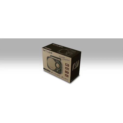 Muse M-081 R Επιτραπέζιο Ραδιόφωνο Ρεύματος / Μπαταρίας Μαύρο