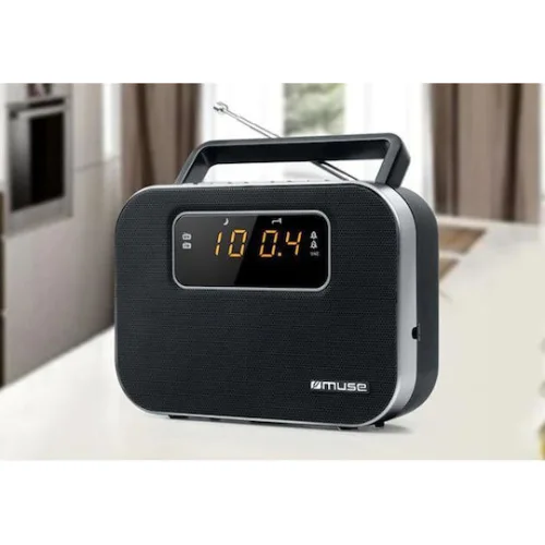 Muse M-081 R Επιτραπέζιο Ραδιόφωνο Ρεύματος / Μπαταρίας Μαύρο