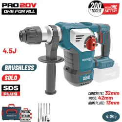 BORMANN Pro BBP5336CA Πνευματικό Σκαπτικό Μπαταρίας SDS-PLUS Brushless 20V,4.5J,0-760rpm,SOLO