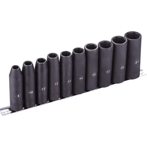 BORMANN Pro BHT7704 Σετ Καρυδάκια Aέρος Μακρυά 1/2'', 8,10,11,1213,14,15,17,19,21mm 10TEM