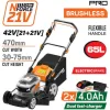 NAKAYAMA Pro EC1730X44 Μηχανή Γκαζόν Αυτοκινούμενη Μπαταρίας Brushless 42V,2x4Ah,Κοπή 47cm