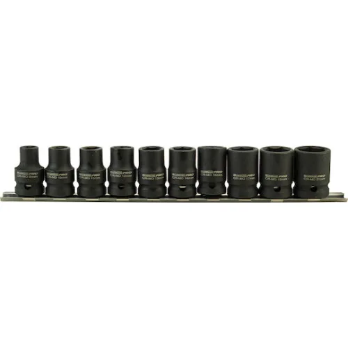 BORMANN Pro BHT7703 Σετ Καρυδάκια Αέρος 1/2'' , 8,10,11,1213,14,15,17,19,21mm, 10τεμ