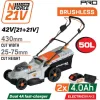 NAKAYAMA Pro EC1726X44 Μηχανή Γκαζόν Μπαταρίας Brushless 42V,Li-Ion,2x4Ah,4A,Κοπή 43cm