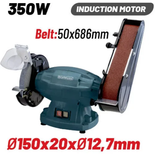 BORMANN BDT1520 Δίδυμος Τροχός 350W, 150mm, Με Ταινία 50X686mm
