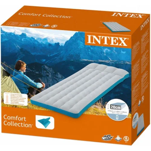 Intex Φουσκωτό Στρώμα Ύπνου Μονό 189x72x20εκ.Κωδικός: 67998