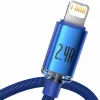Baseus Crystal Shine Braided USB to Lightning Cable Μπλε 2m (CAJY000103)