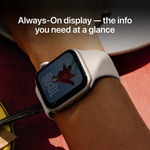 Apple Watch SE 3 Aluminium 40mm Αδιάβροχο με Παλμογράφο (Midnight Aluminium Case with Midnight Sport Band - S/M)