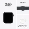 Apple Watch SE 3 Aluminium 40mm Αδιάβροχο με Παλμογράφο (Midnight Aluminium Case with Midnight Sport Band - S/M)