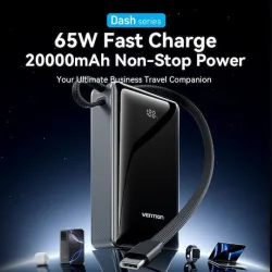 Vention Power Bank 20000mAh 65W Γκρι