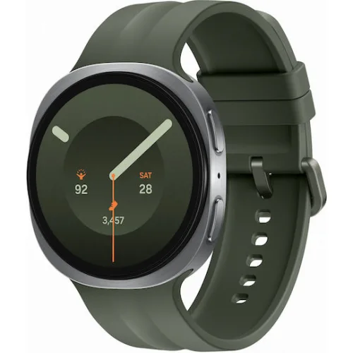 Samsung Galaxy Watch 9 LTE Aluminium 44mm Αδιάβροχο με eSIM και Παλμογράφο (Silver)