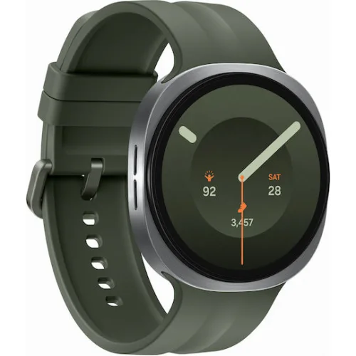 Samsung Galaxy Watch 9 LTE Aluminium 44mm Αδιάβροχο με eSIM και Παλμογράφο (Silver)