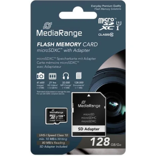 MediaRange MR945 microSDXC 128GB U1 UHS-I