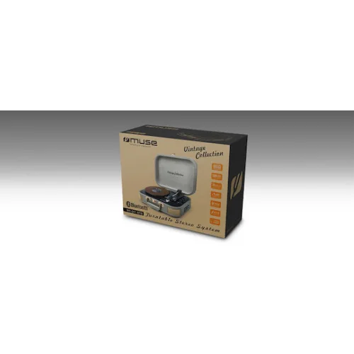 Πικάπ-Bluetooth MT-201BTG MUSE Με USB Γκρι