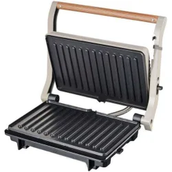 Τοστιέρα Panini PRPT-40493 Primo Αντικολλητικές πλάκες 1000W Wooden-Γκρι