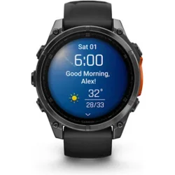 Watch Garmin Fenix 8 GPS 47mm Silicon Black Band - Black