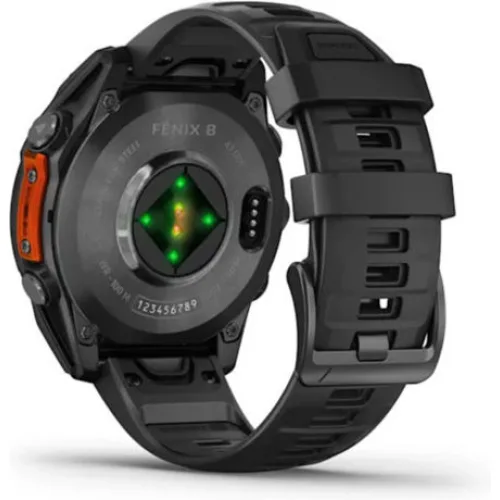 Watch Garmin Fenix 8 GPS 47mm Silicon Black Band - Black