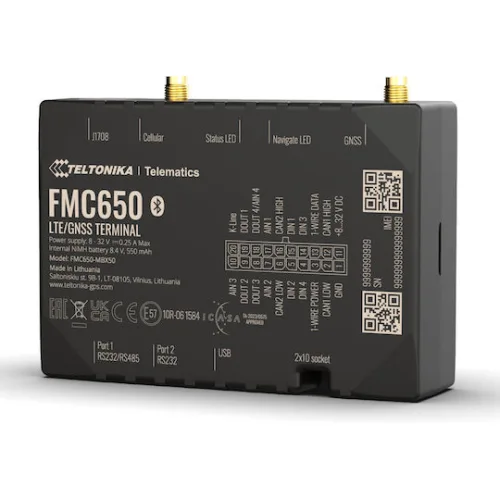 TELTONIKA GPS Tracker οχημάτων FMC650, 4G/GNSS/Bluetooth