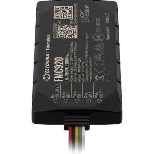 Teltonika FMC920 (M5M01) IP54 GPS Tracker με GSM, GPRS, 4G, Bluetooth για ΑυτοκίνηταΚωδικός: FMC9202M5M01